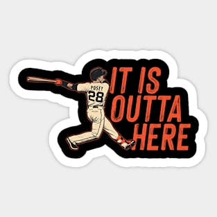 Buster Posey Outta Here Sticker